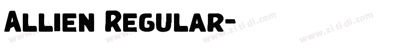 Allien Regular字体转换